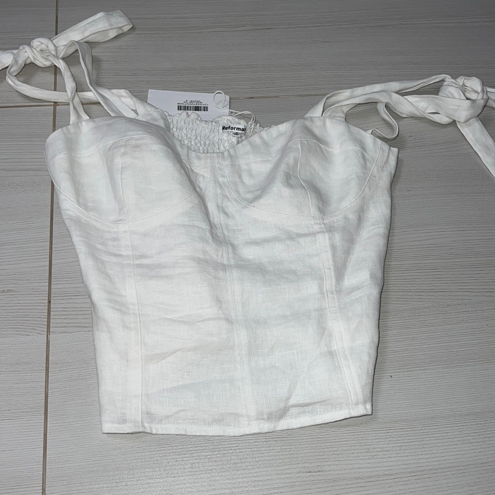 Jaxon linen top- reformation